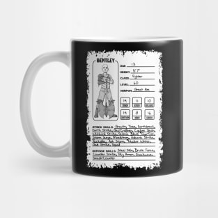 Bentley's Character Sheet Mug